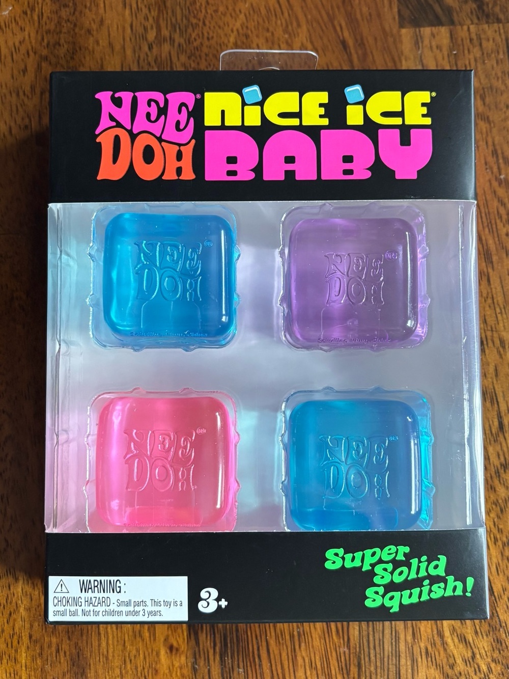 ONE LEFT!SELLING FAST! 4pk Nee Doh Mini Nice Ice Baby Squishy Set